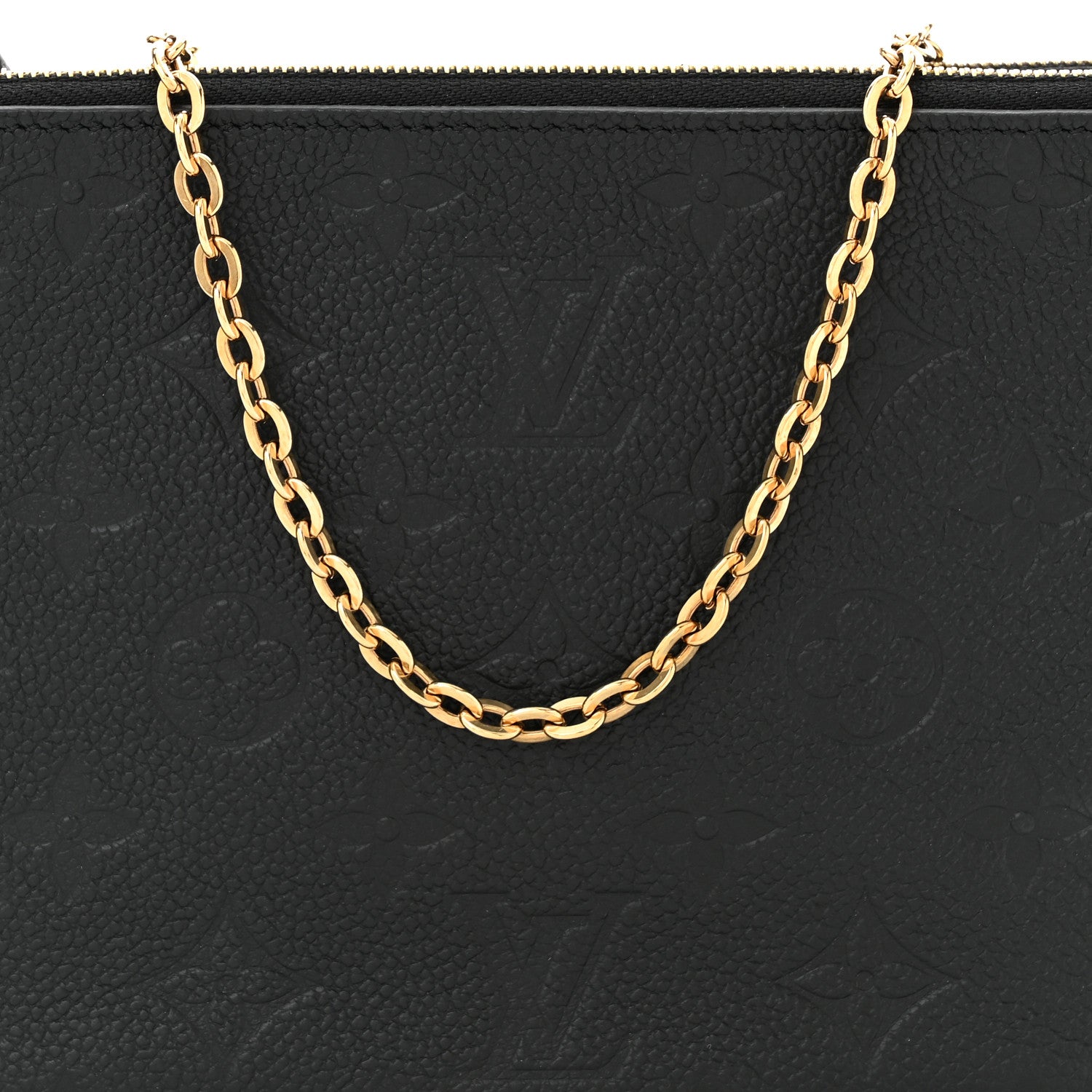 Louis Vuitton Empreinte Double Zip Pochette Black 9 of 11