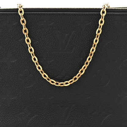 Louis Vuitton Empreinte Double Zip Pochette Black 9 of 11