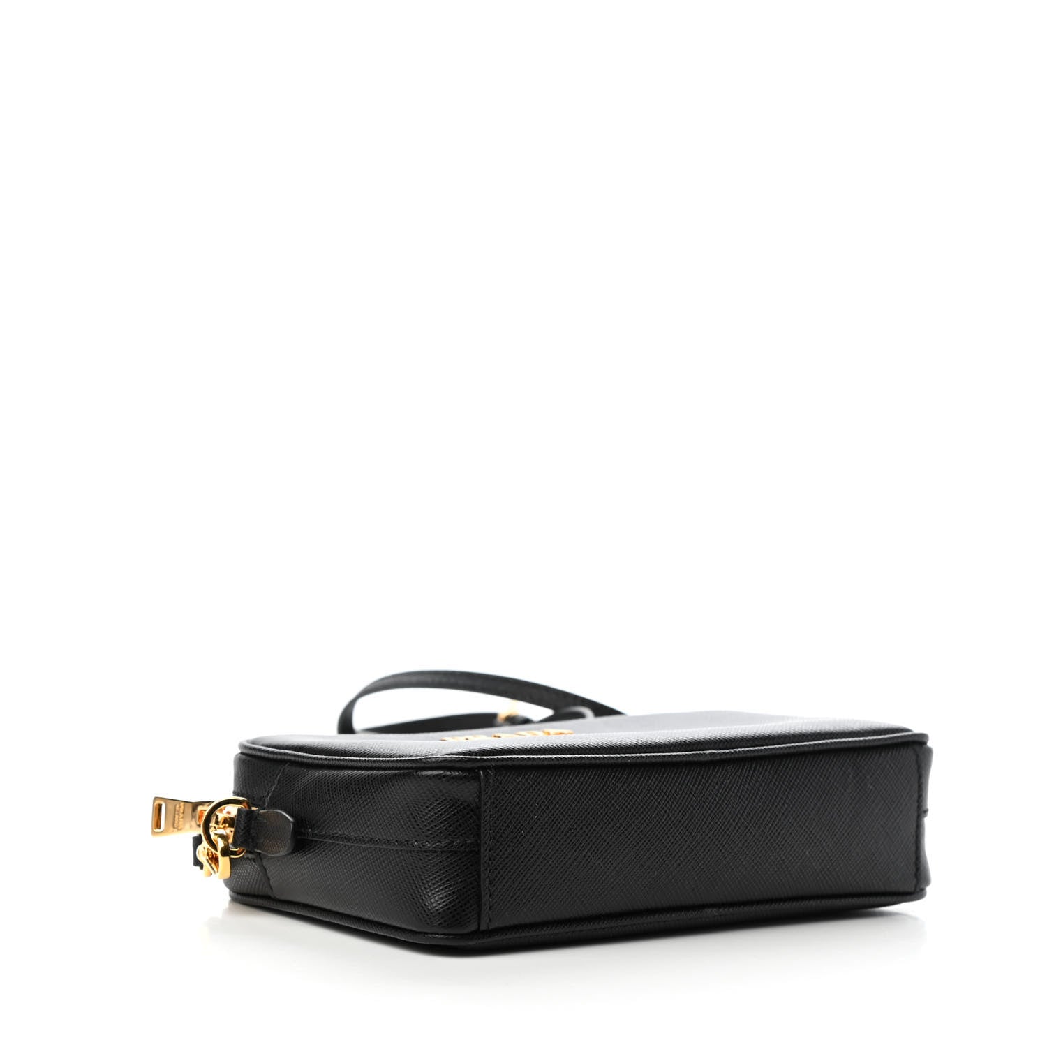 Prada Saffiano Lux Small Camera Crossbody Bag Black 4 of 9