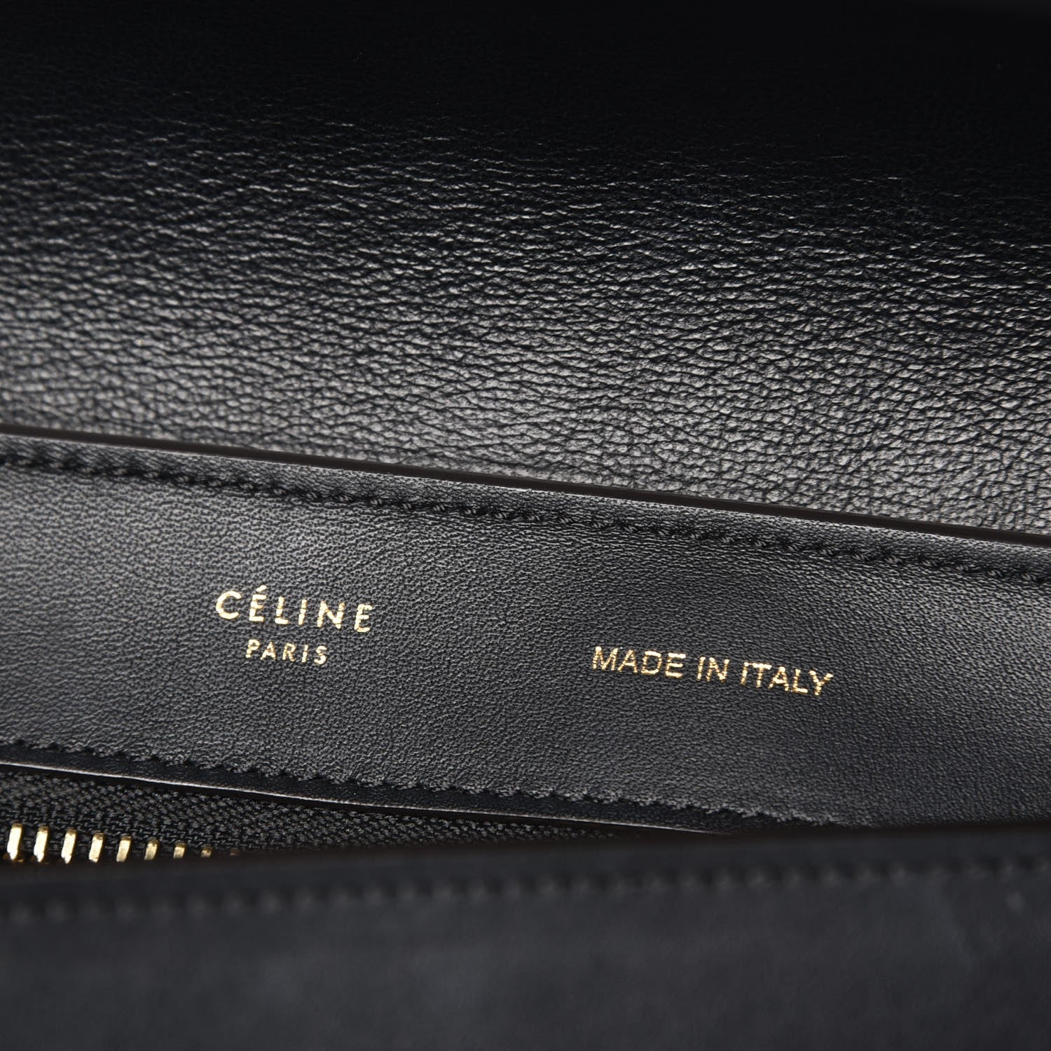 Celine Nubuck Crocodile Embossed Medium Trapeze Navy 7 of 8