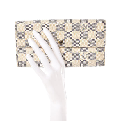Louis Vuitton Damier Azur Sarah Wallet 2 of 16