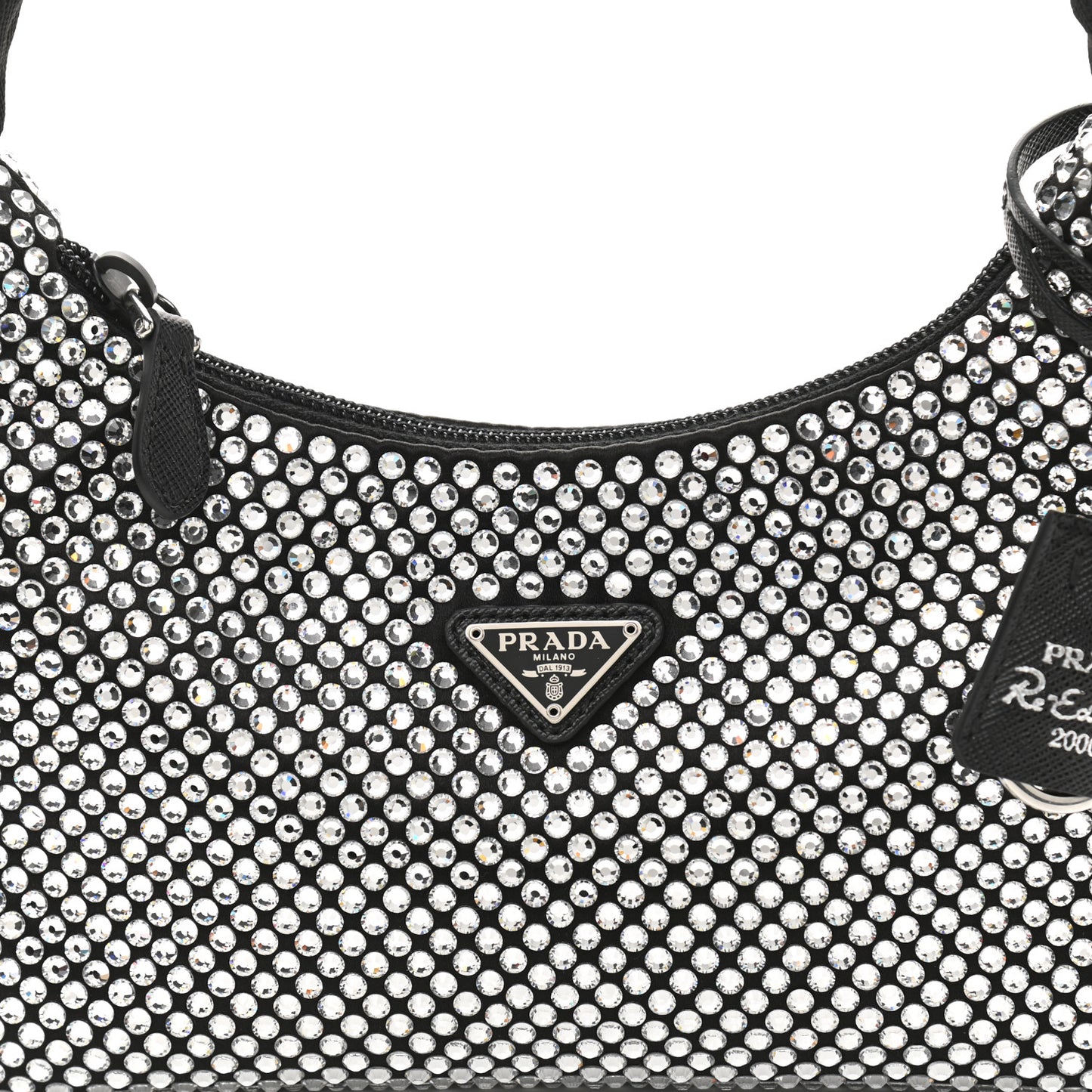 Satin Crystal Mini Re-Edition 2000 Bag Cristal