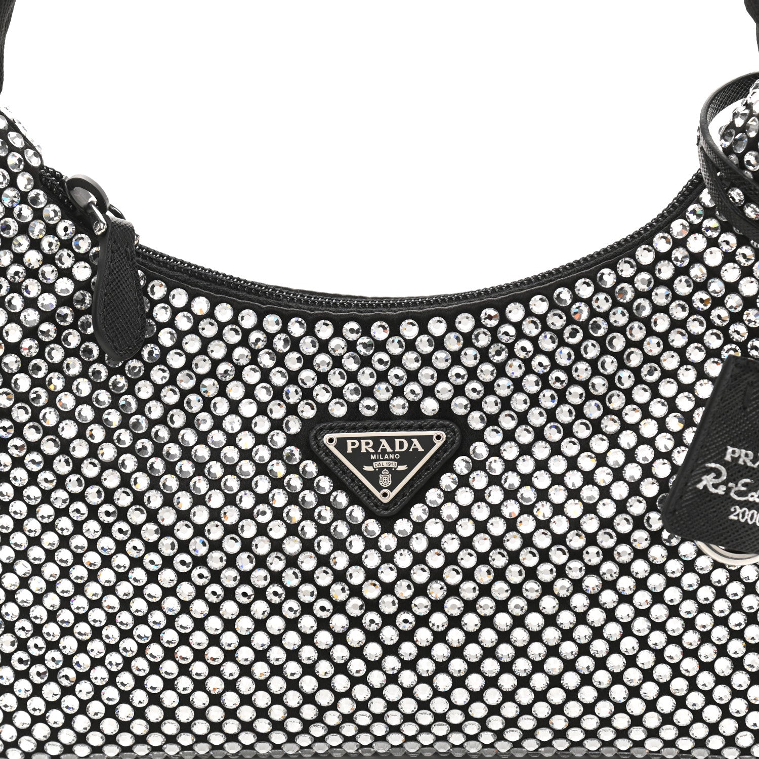 Prada Satin Crystal Mini Re-Edition 2000 Bag Cristal 8 of 11