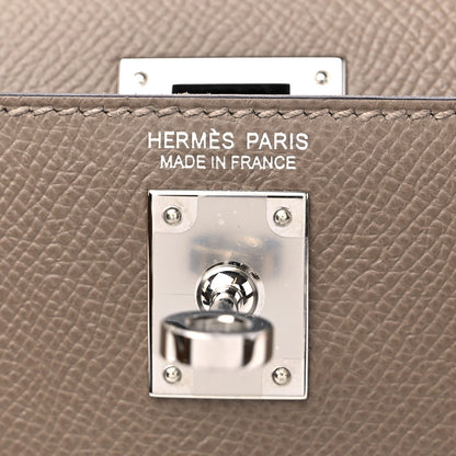Hermes Epsom Mini Kelly Sellier 20 Etoupe Alezan Biscuit 8 of 10