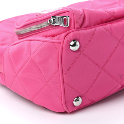 Prada Nylon Tessuto Impuntu Quilted Backpack Fuxia 4 of 13