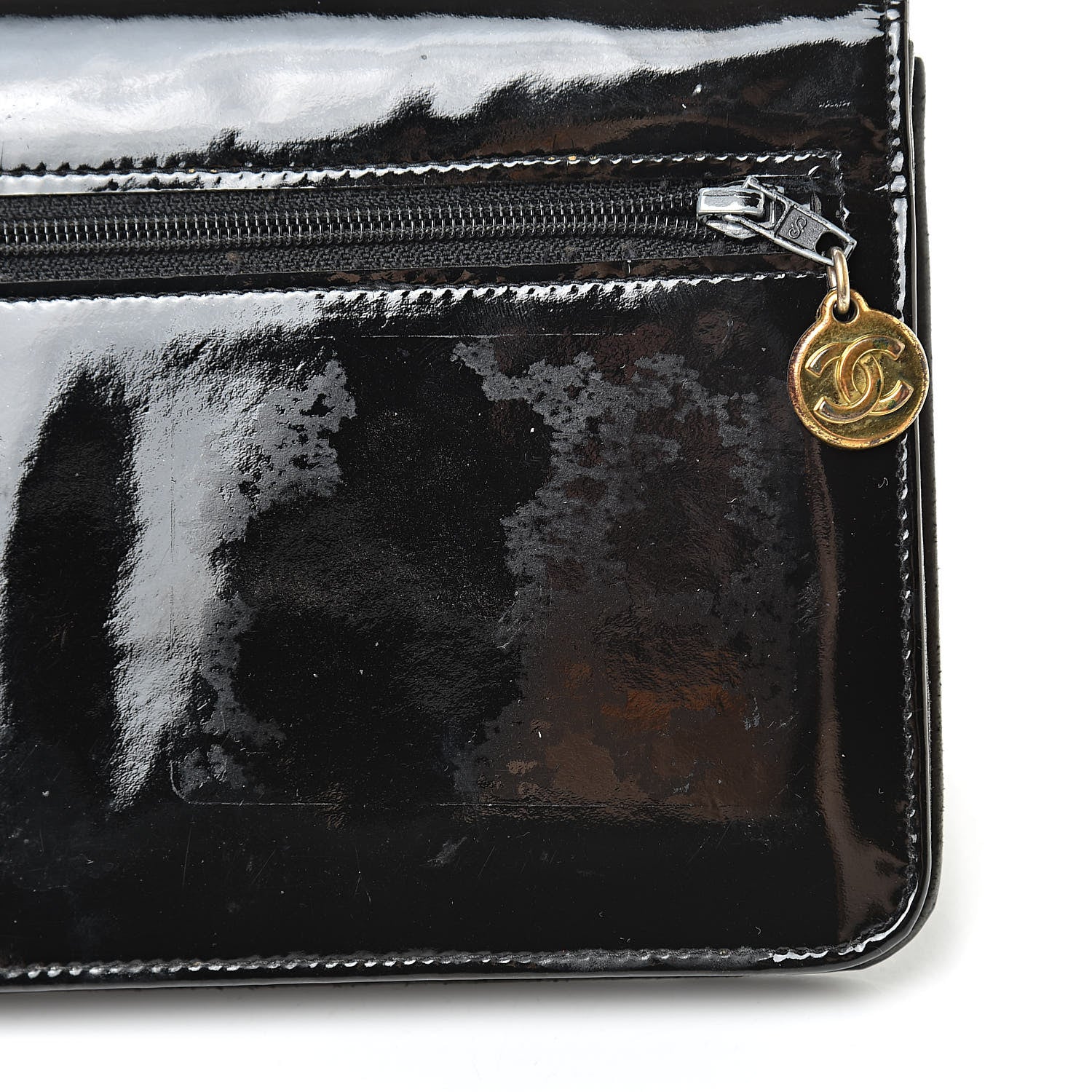 Chanel Patent Timeless CC Wallet Black 13 of 15