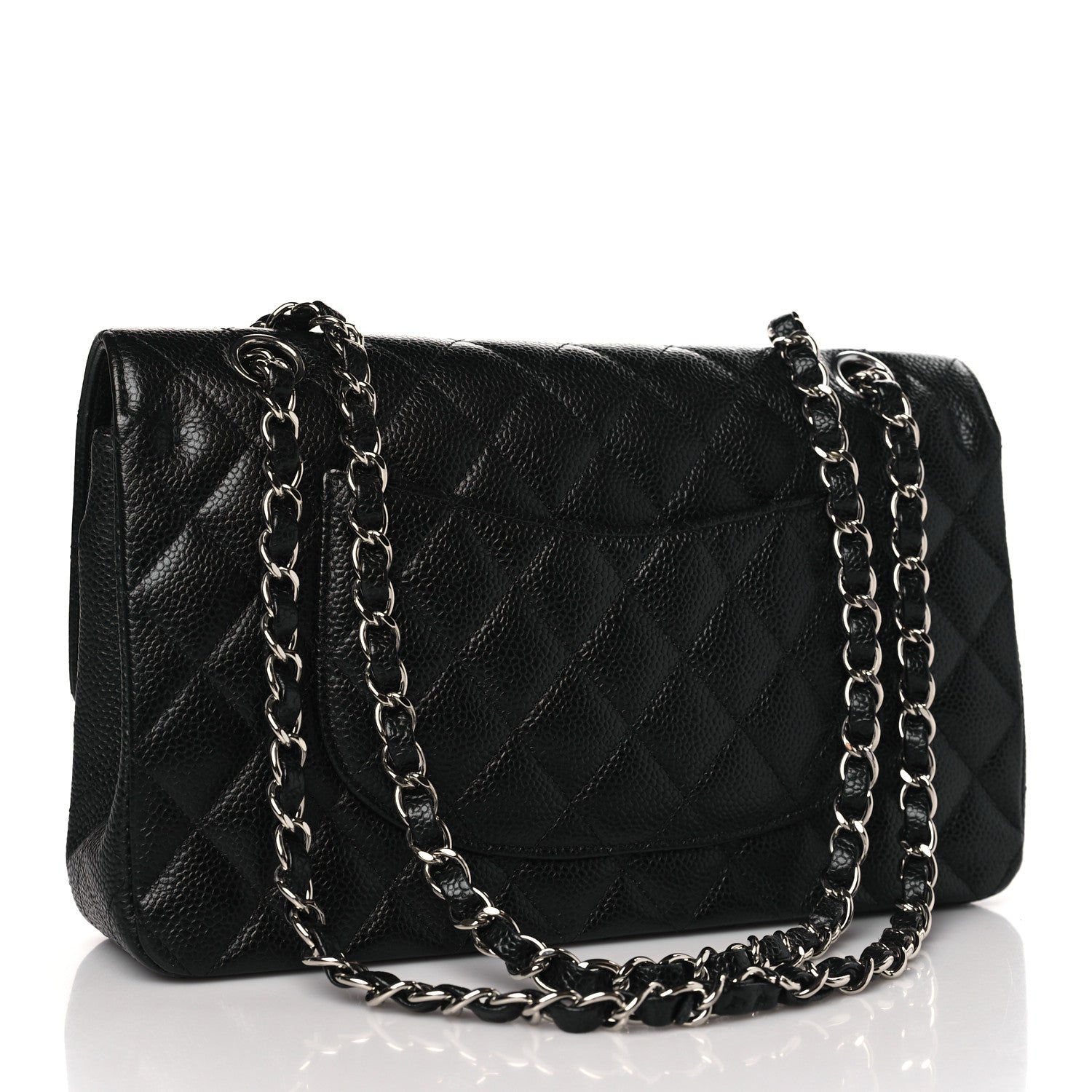 Chanel Caviar Quilted Medium Double Flap Black 3 of 10