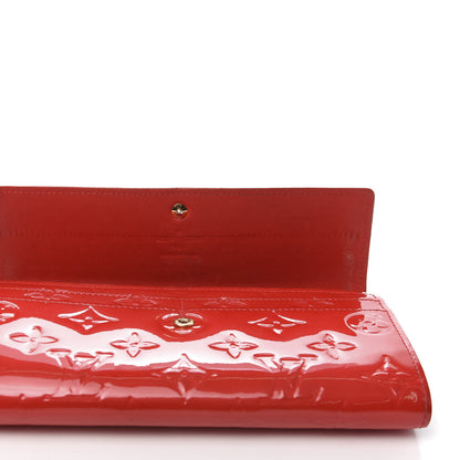 Louis Vuitton Vernis Sarah Wallet Rouge Grenadine 8 of 11