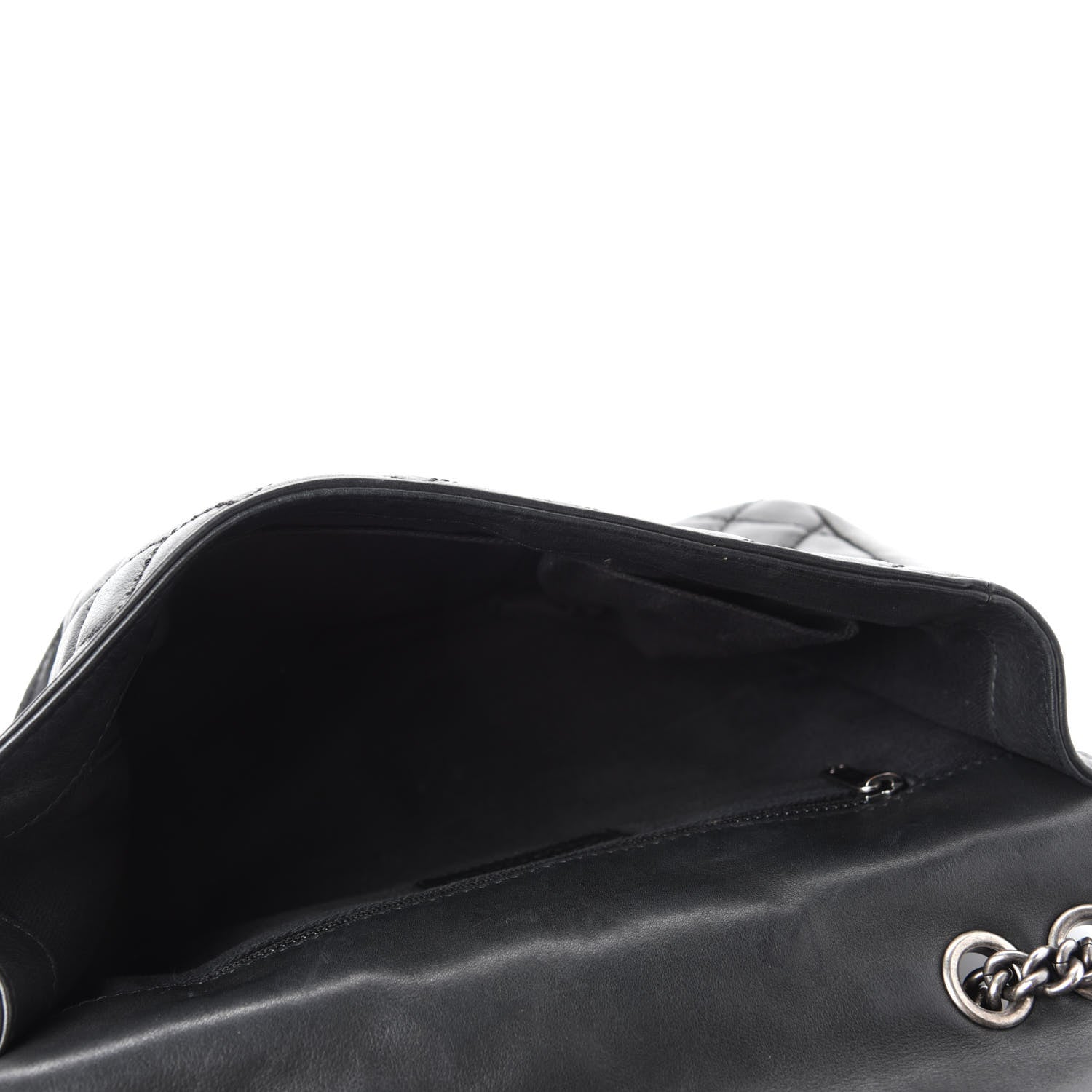 Chanel Calfskin Stitched Quilted Flap Black 5 of 12