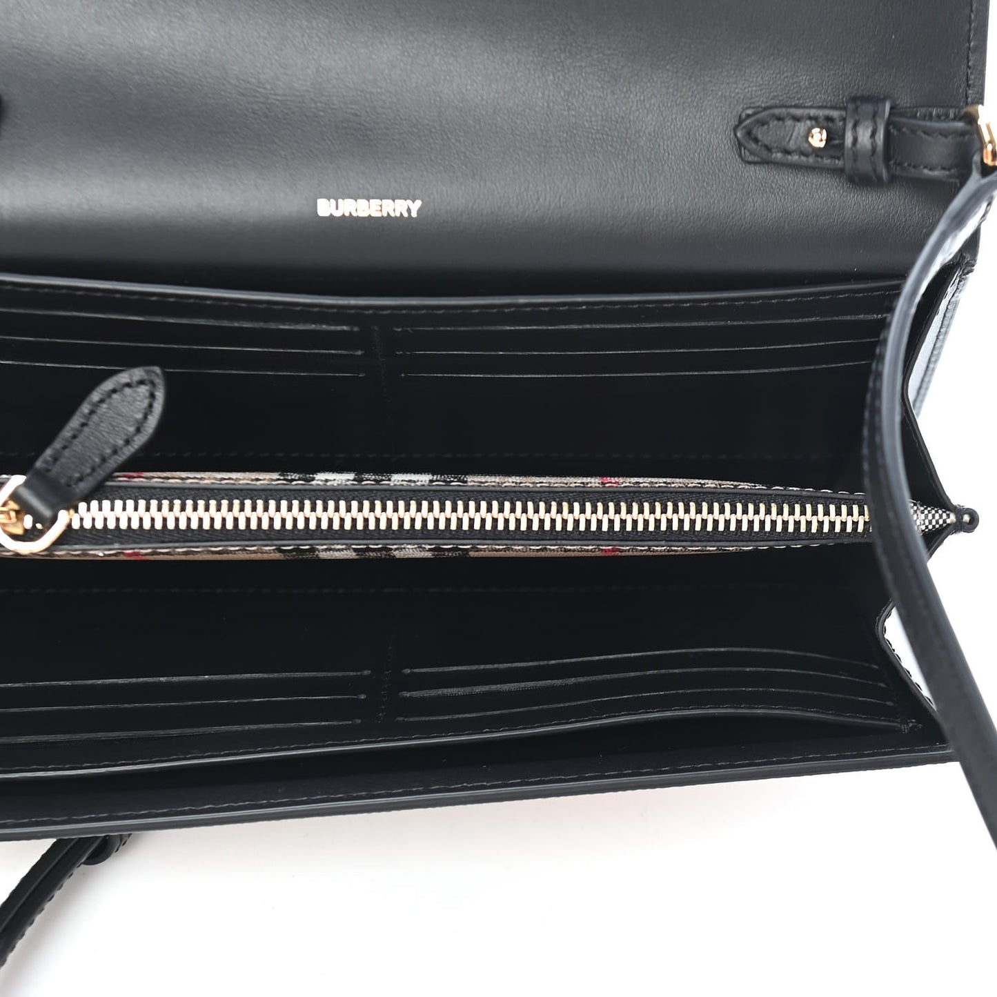 Calfskin Vintage Check With Detachable Strap Archive Beige Black
