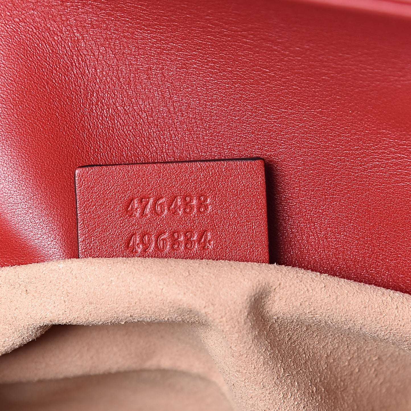 Calfskin Matelasse Super Mini GG Marmont Shoulder Bag Hibiscus Red