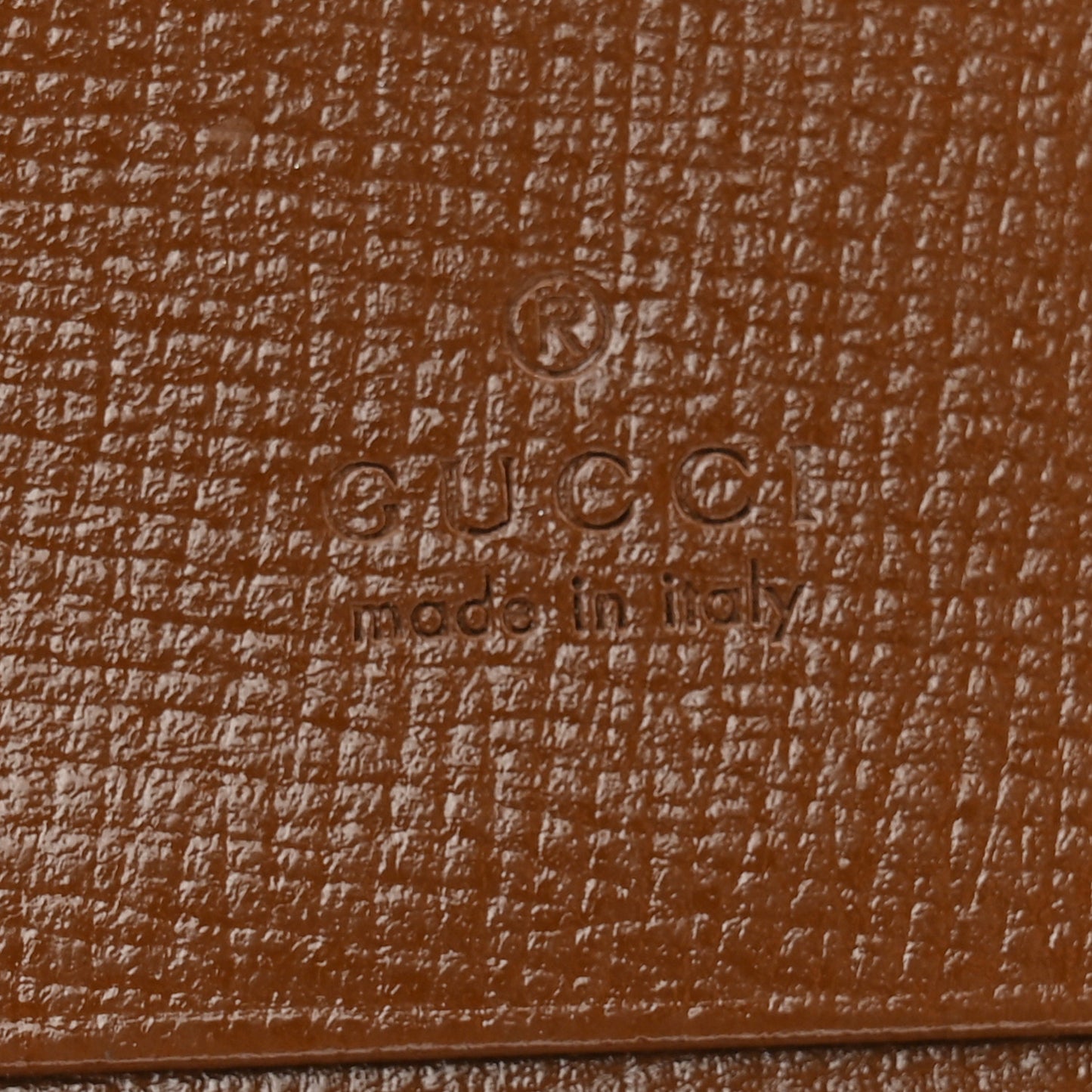 GG Supreme Monogram Horsebit 1955 Card Case Wallet Beige Ebony Brown Sugar