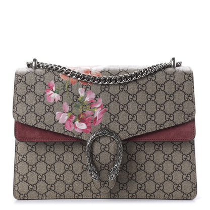 Gucci GG Supreme Monogram Blooms Medium Dionysus Shoulder Bag Beige Multicolor Dry Rose 1 of 10