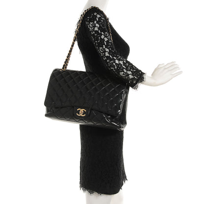 Chanel Caviar Quilted Maxi Double Flap Black 2 of 7