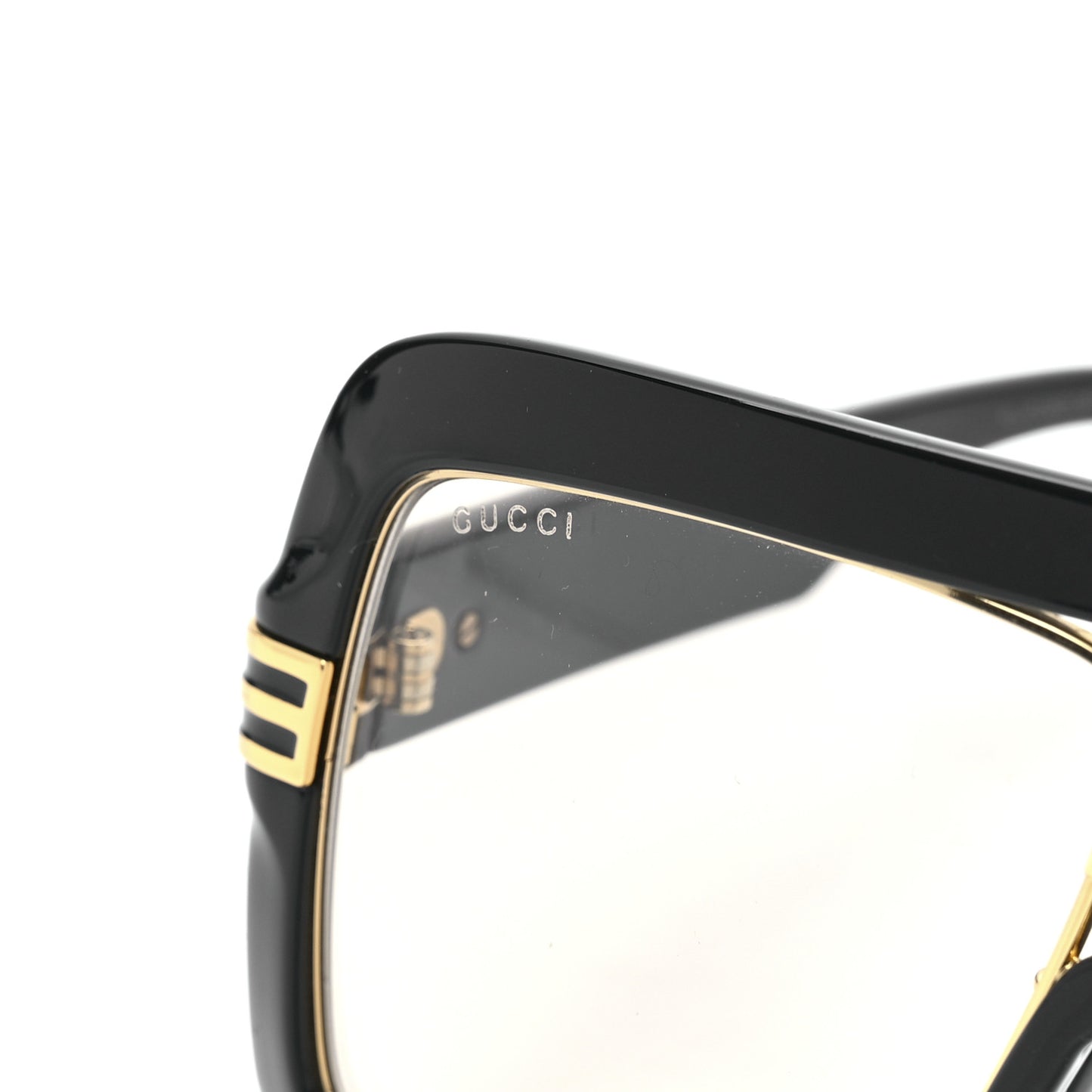 Acetate Shield GG0900S Sunglasses Black Transparent