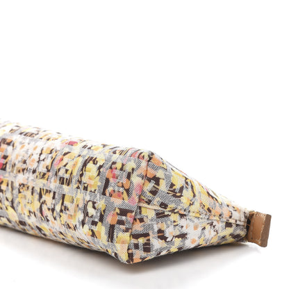 Fendi Zucchino Vitello Floral Forever Cosmetic Pouch Pesca Giallo Saddler 10 of 10
