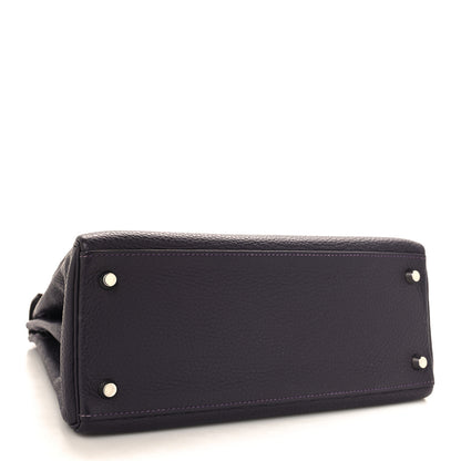 Hermes Taurillon Clemence Kelly Retourne 28 Raisin 4 of 10