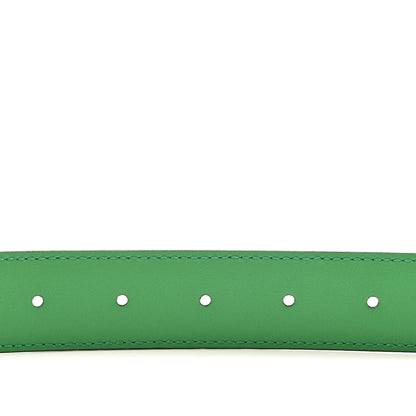 Gucci Textured Dollar Calfskin Square G 30mm Belt 105 42 Black Green 4 of 6