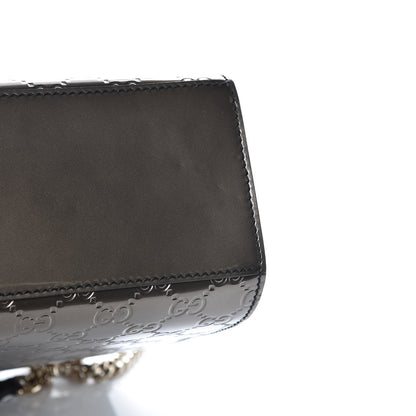 Gucci Shine Guccissima Large Emily Chain Shoulder Bag Sasso 12 of 12