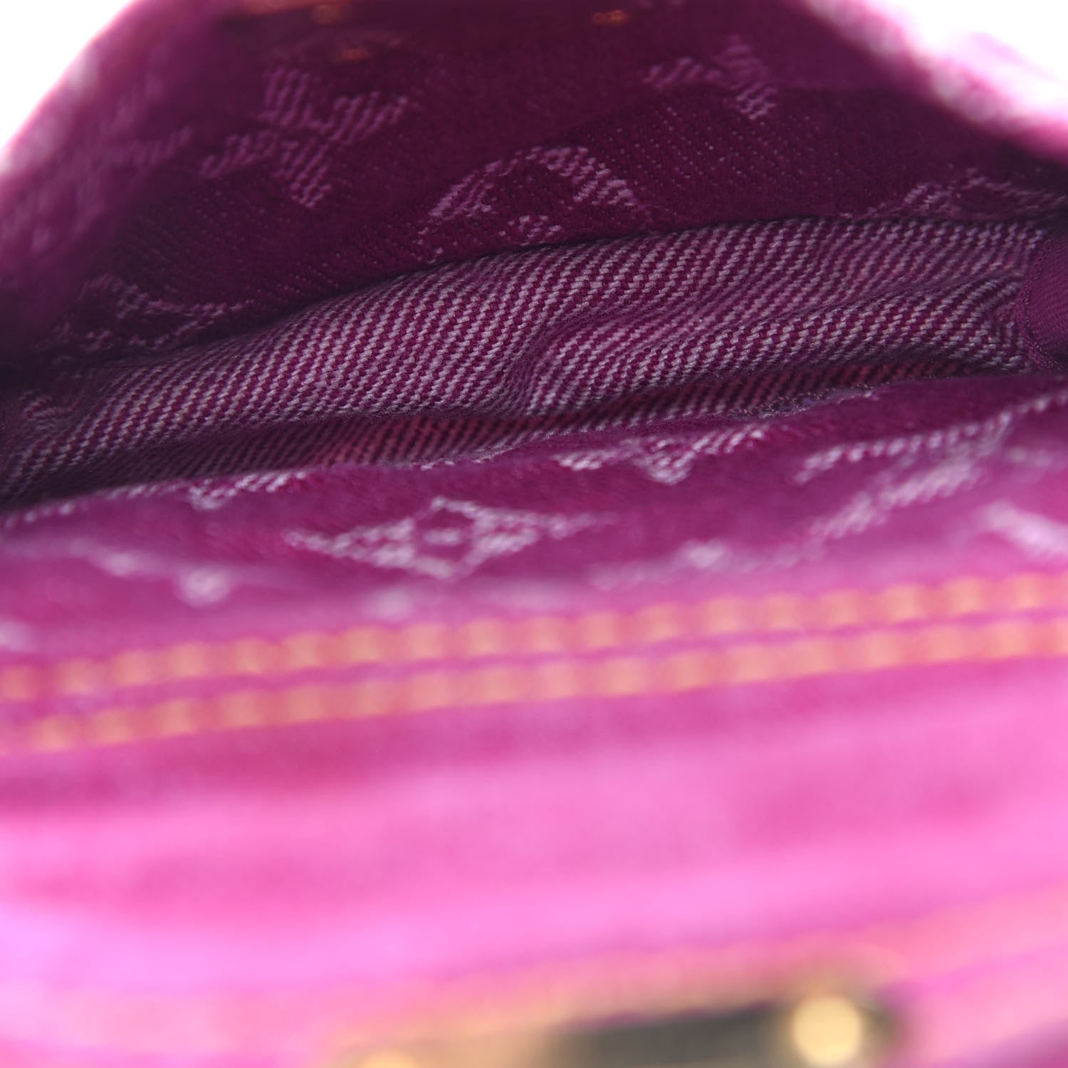 Louis Vuitton Denim Baggy GM Fuchsia 11 of 17