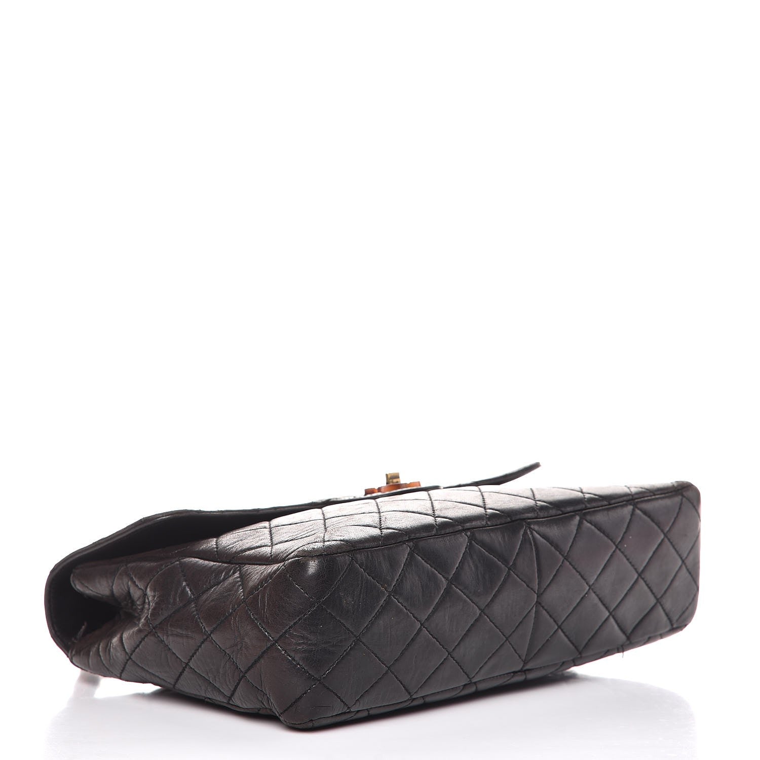 Chanel Lambskin Quilted Bekko Jumbo Single Flap Black 4 of 30
