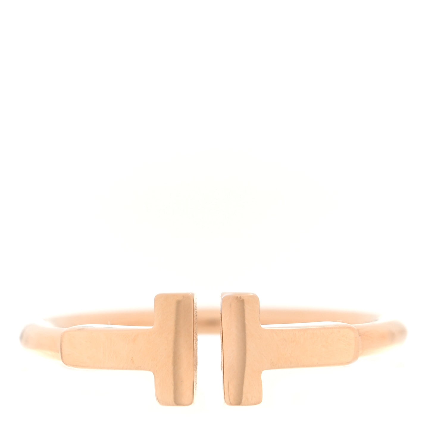 18K Rose Gold T Wire Ring 51 5.75