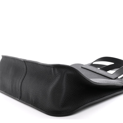 Hermes Taurillon Clemence Halzan 31 GM Black 9 of 10