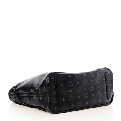 MCM Visetos Medium Liz Reversible Shopper Tote Black 5 of 9