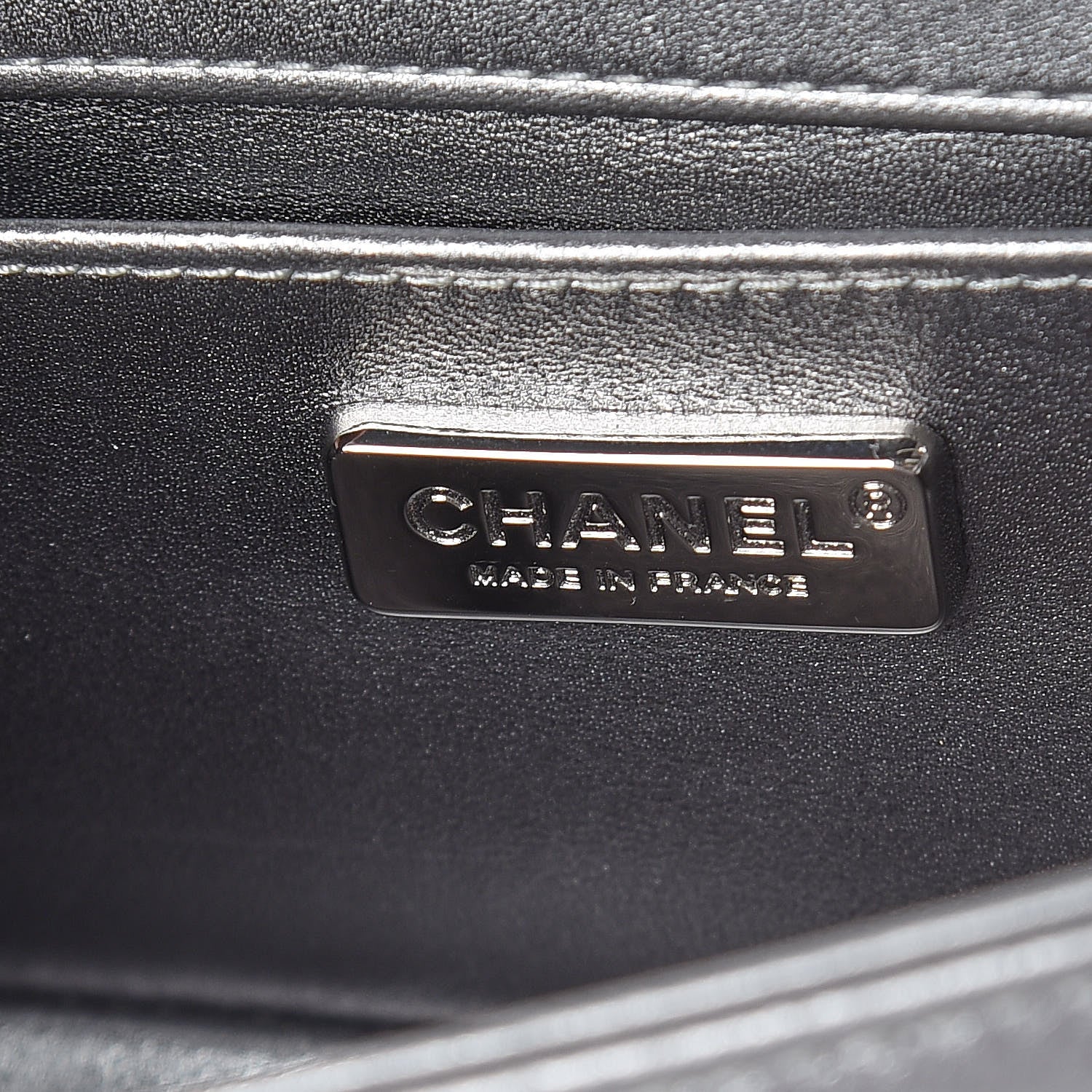 Chanel Galuchat Stingray Small Boy Flap Silver 9 of 10