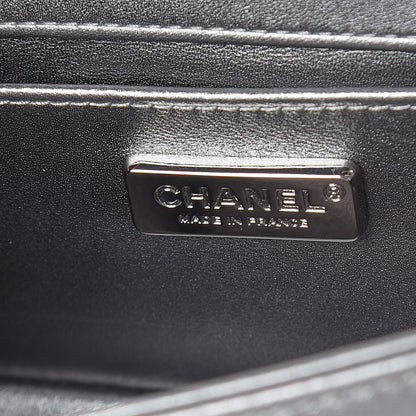 Chanel Galuchat Stingray Small Boy Flap Silver 9 of 10