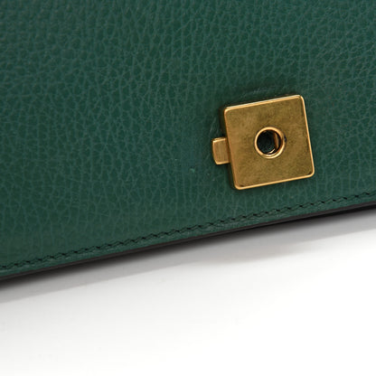 Gucci Pebbled Calfskin Small Dionysus Shoulder Bag Emerald 11 of 12