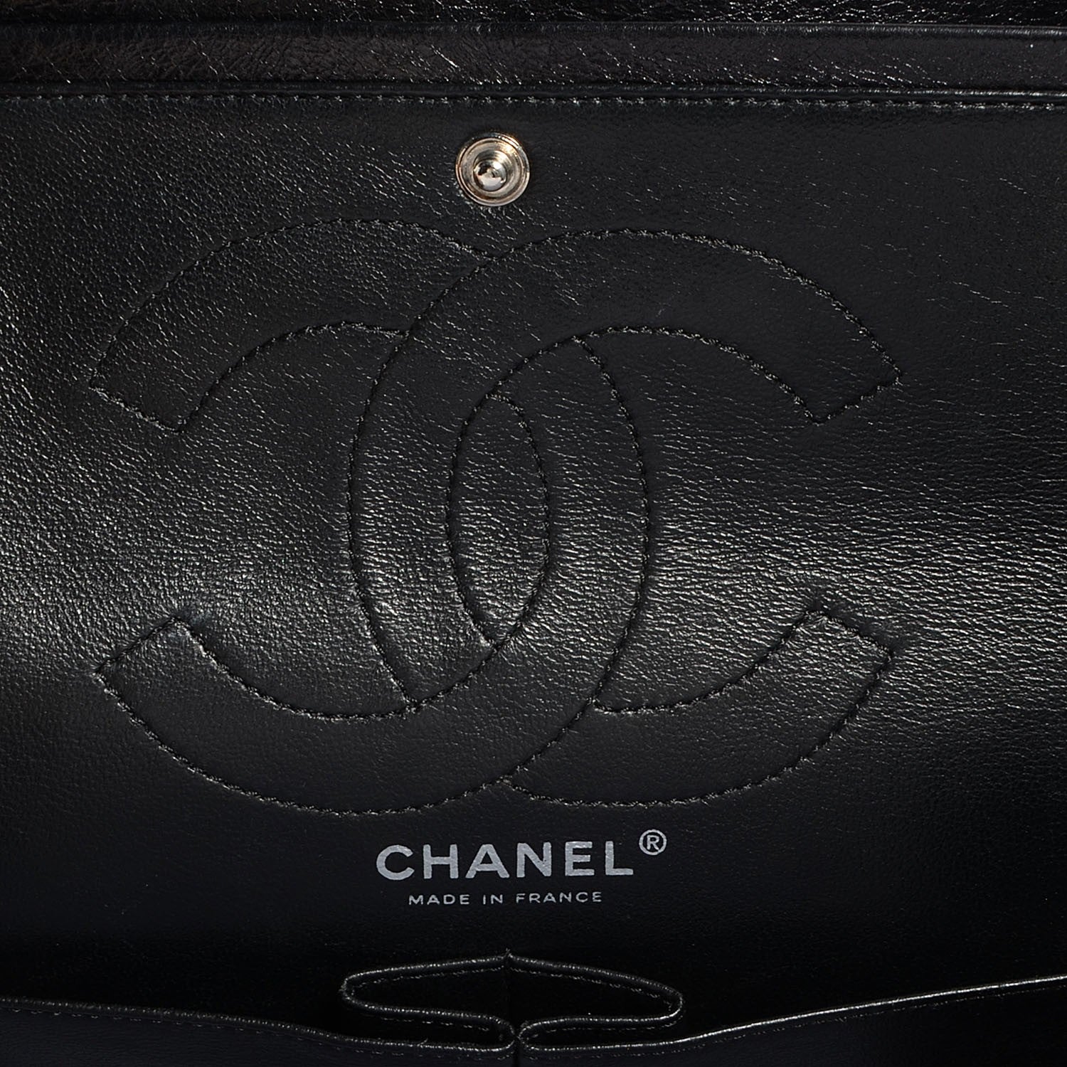 Chanel Aged Calfskin 2.55 Reissue 226 Flap Metallic Black 7 of 9