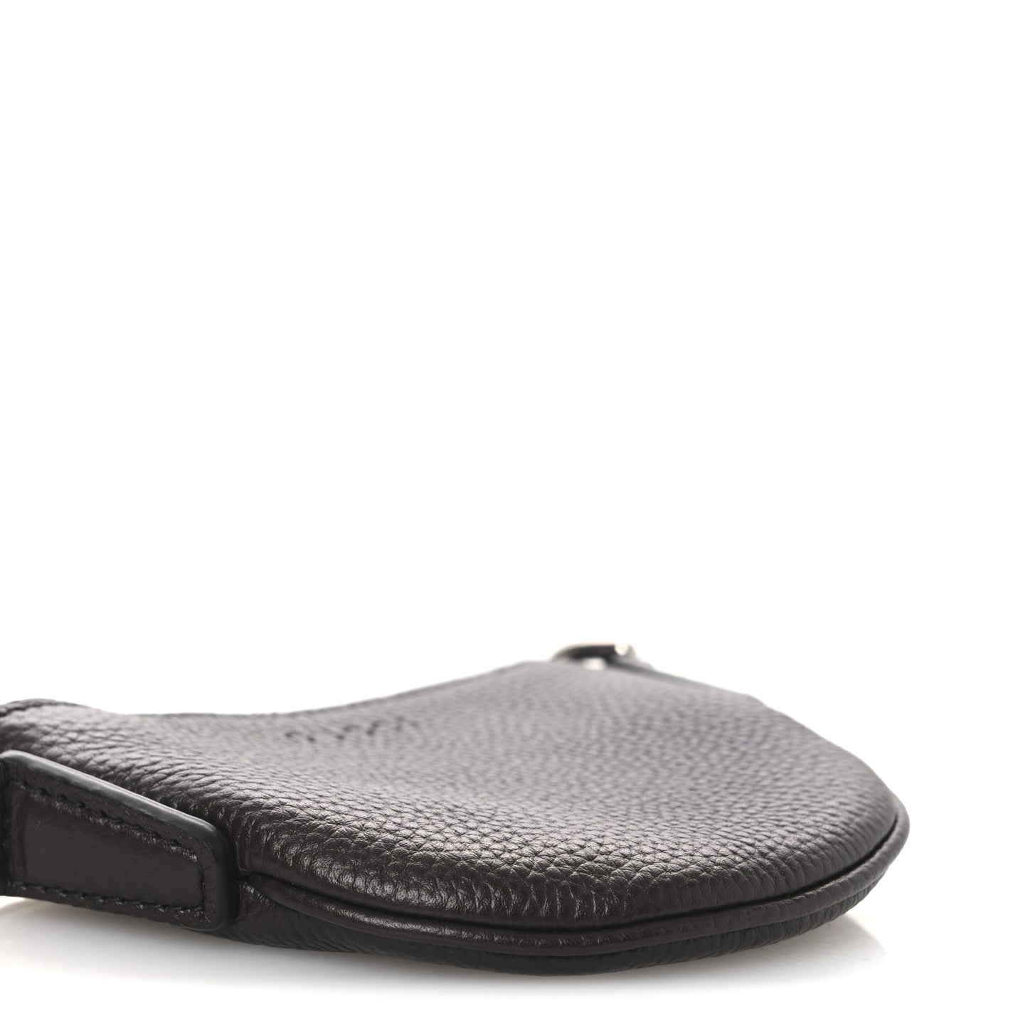 Pebbled Calfskin Mini B Shoudler Bag Brown