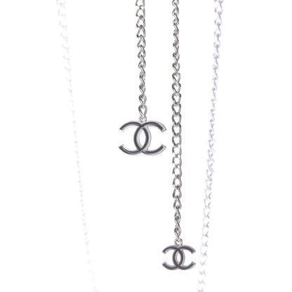 Chanel Enamel CC Ceinture Fantai Adjustable Belt Silver 4 of 5