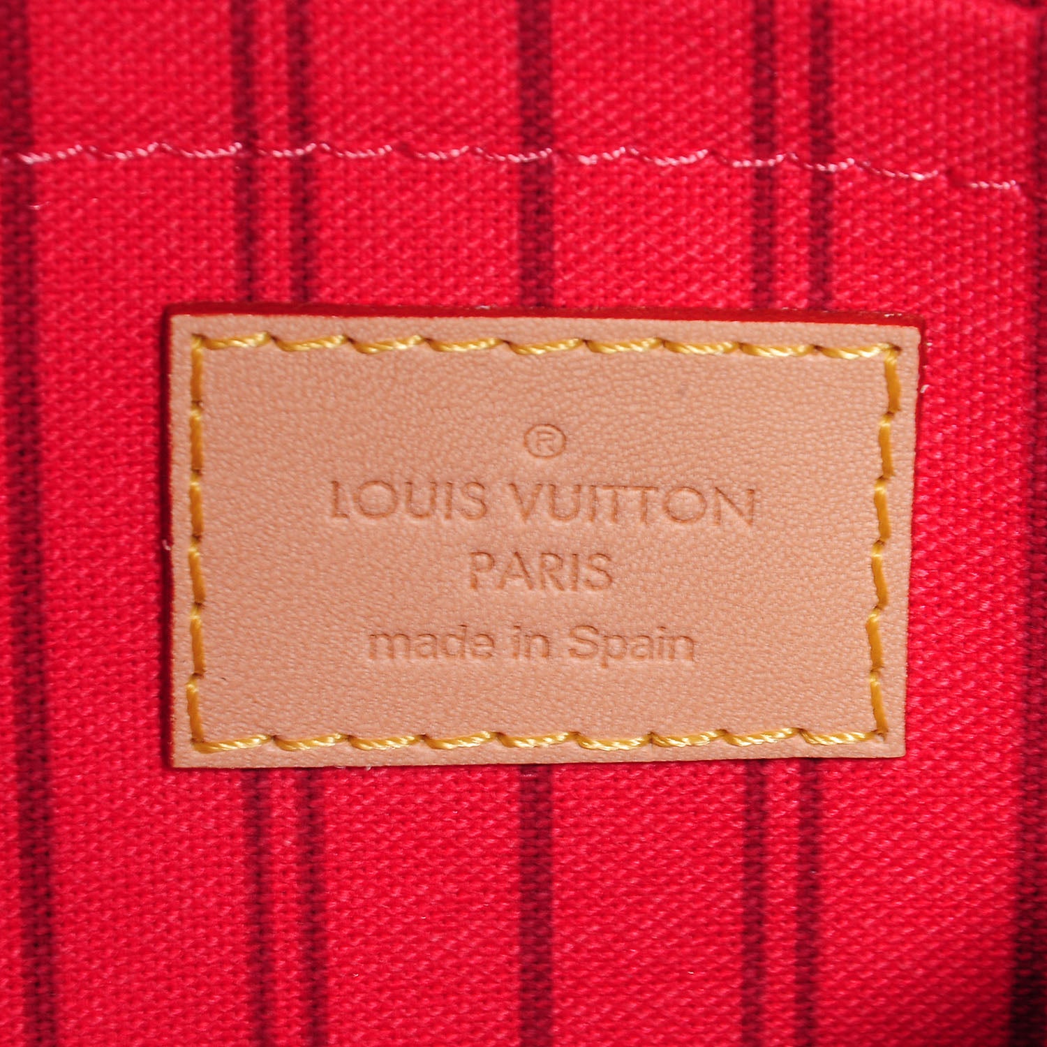 Louis Vuitton Monogram Neverfull MM GM Pochette Grenade 6 of 7