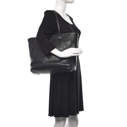 Chanel Grained Calfskin Shopping Fever Tote Black 2 of 21