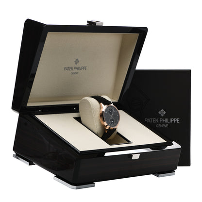 Patek Philippe 18K Rose Gold Alligator 40.5mm Annual Calendar Regulator Display Automatic Watch Graphite 5235/50R 5 of 5
