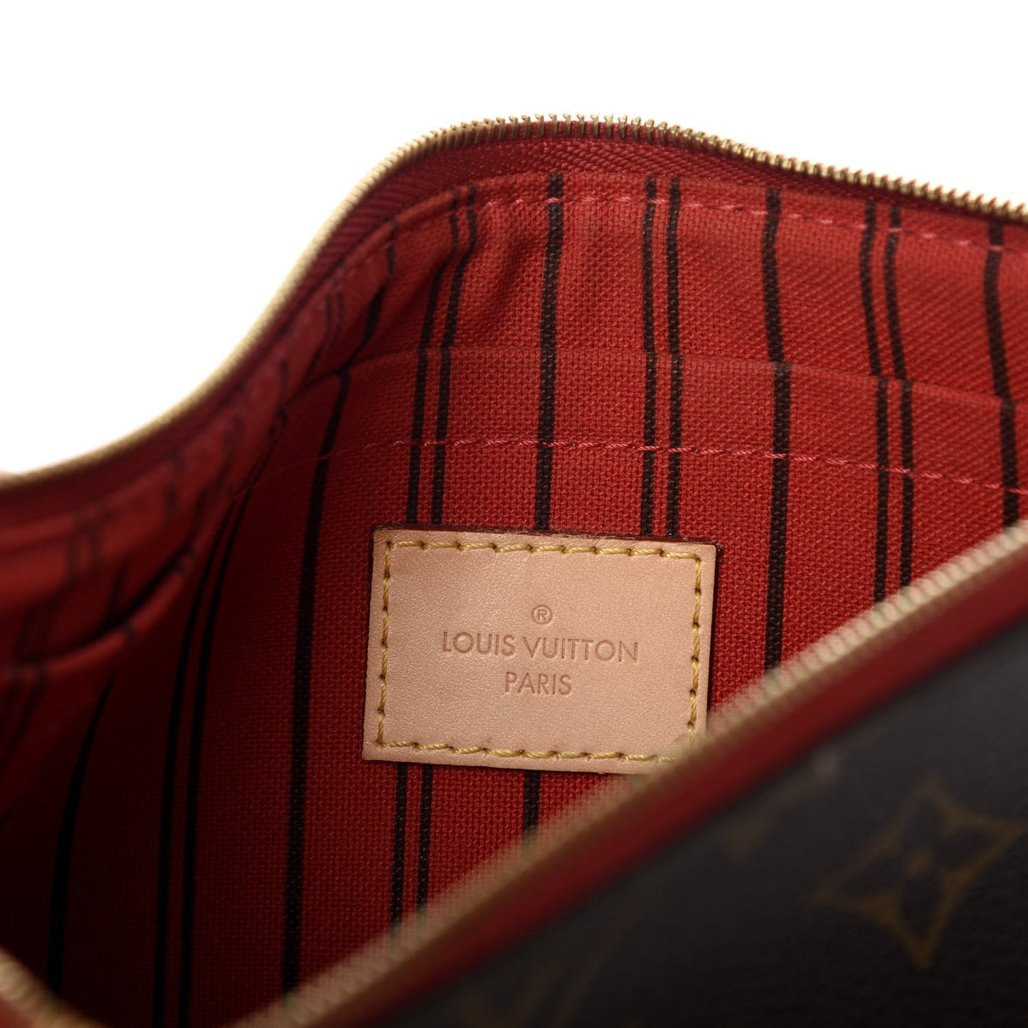 Monogram Neverfull MM GM Pochette Cherry