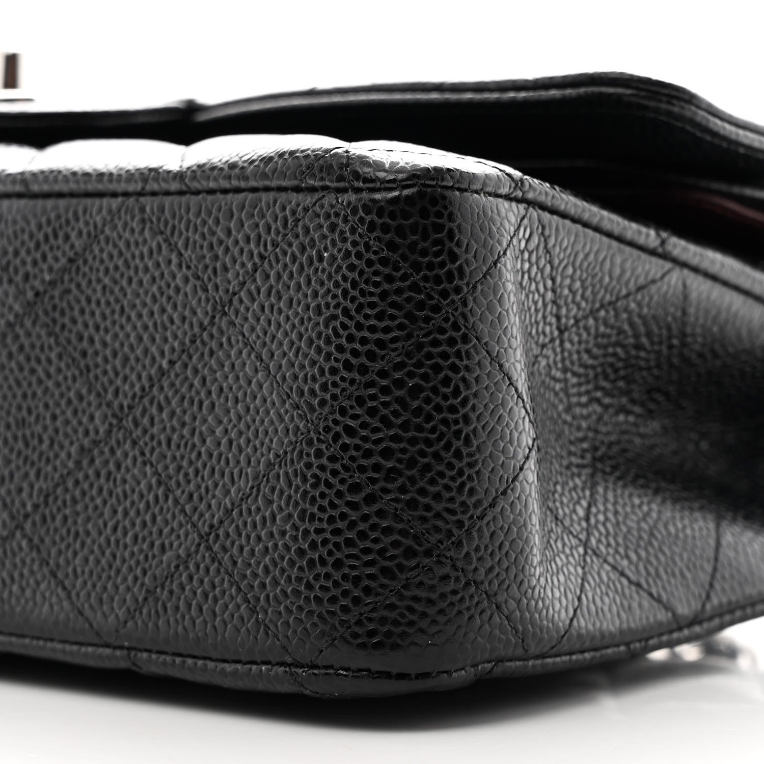Chanel Caviar Quilted Medium Double Flap Black 10 of 11