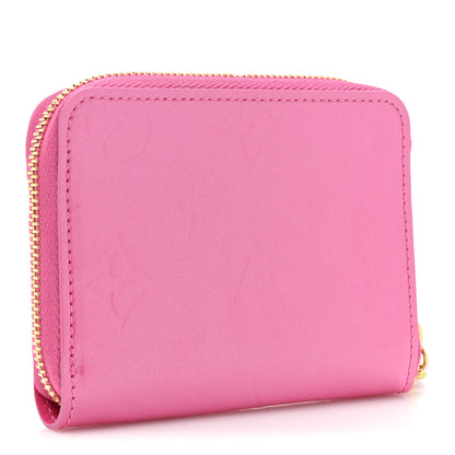 Louis Vuitton Vernis Enamel Heart Zippy Coin Purse Neon Pink 3 of 9
