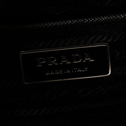 Prada Re-Nylon Saffiano Logo Double Buckle Backpack Black 6 of 9
