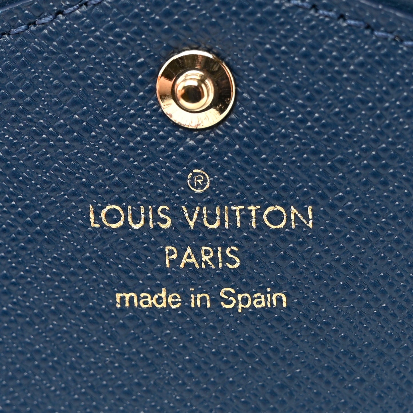 Monogram Jacquard Denim Sarah Wallet Bleu