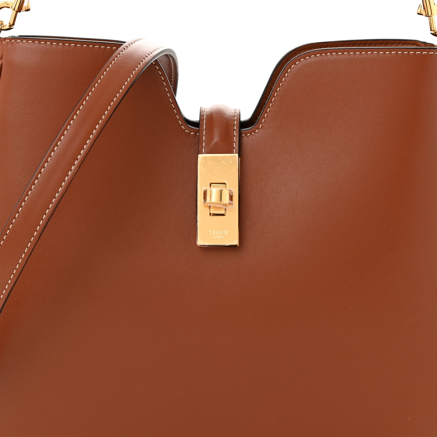 Smooth Calfskin Small Camille 16 Soft Bag Tan