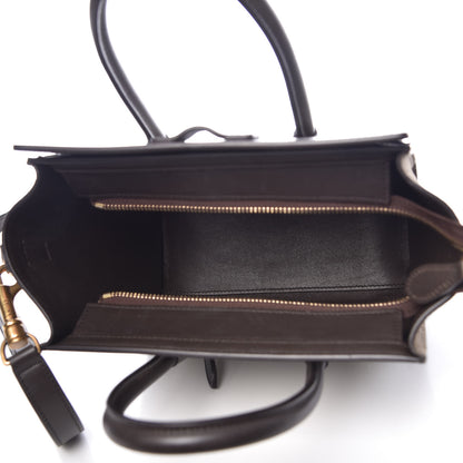 Celine Grained Baby Calfskin Nubuck Nano Tri-Color Luggage Olive 6 of 13