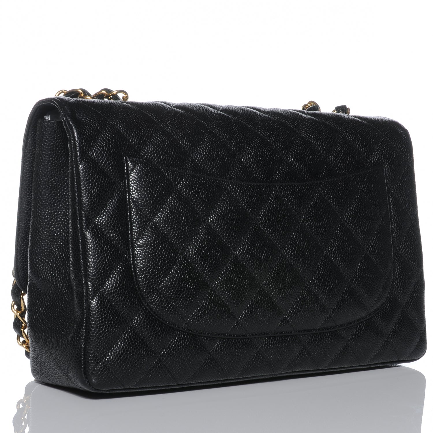 Chanel Caviar Jumbo Single Flap Black 3 of 8