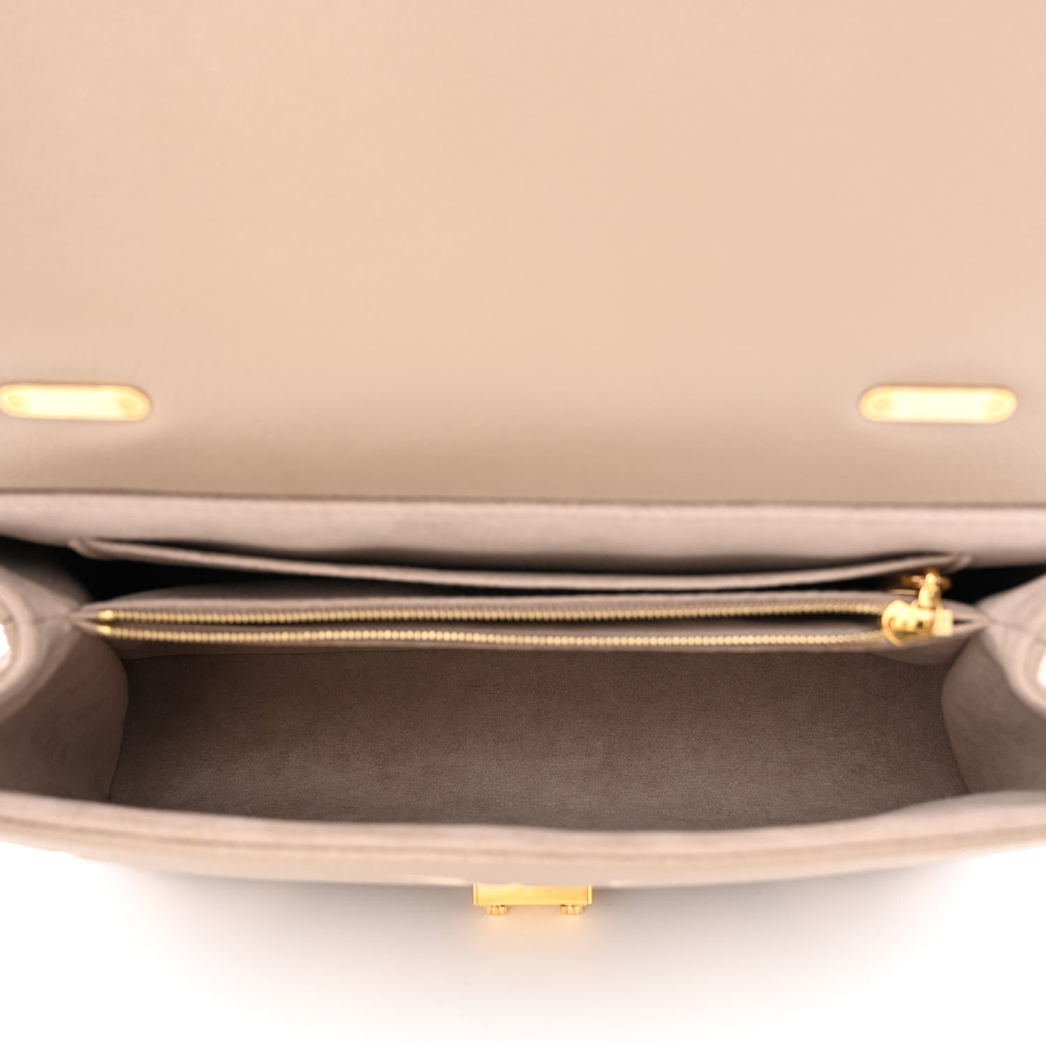 Louis Vuitton Empreinte Monogram Giant Madeleine MM Dove Grey Beige 5 of 10