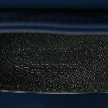 Saint Laurent Calfskin Y Quilted Monogram Small Loulou Chain Satchel Denim Blue 8 of 16