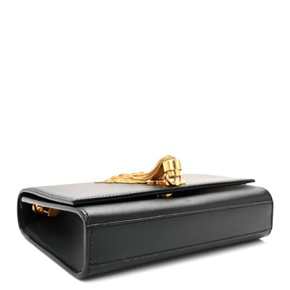 Saint Laurent Smooth Calfskin Small Classic Monogram Kate Tassel Satchel Black 4 of 9