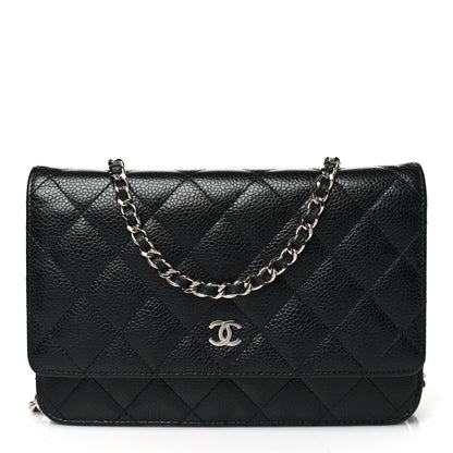 Chanel Caviar Quilted Wallet On Chain WOC Black 1 of 11