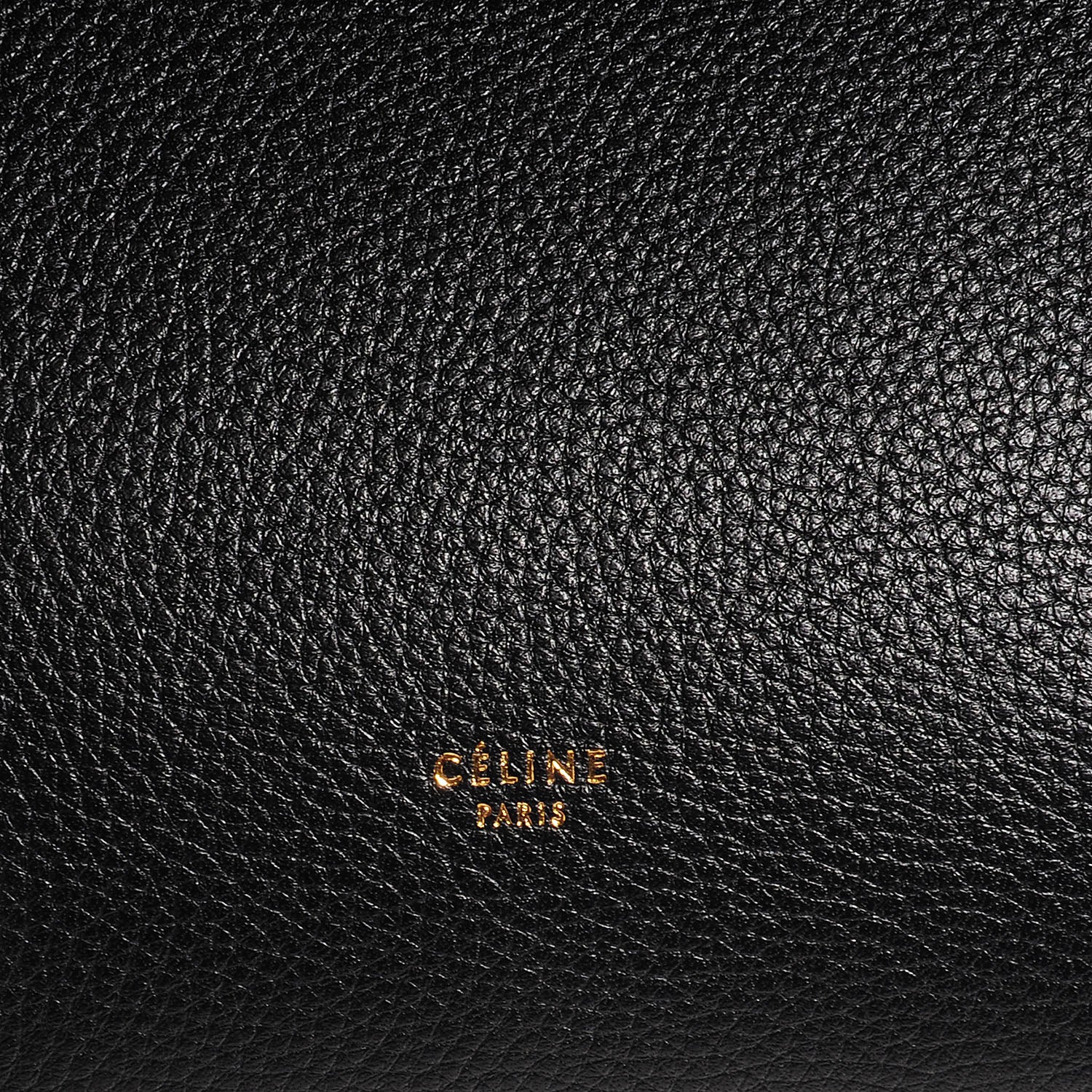Celine Drummed Calfskin Small Belt Bag Black 9 of 10